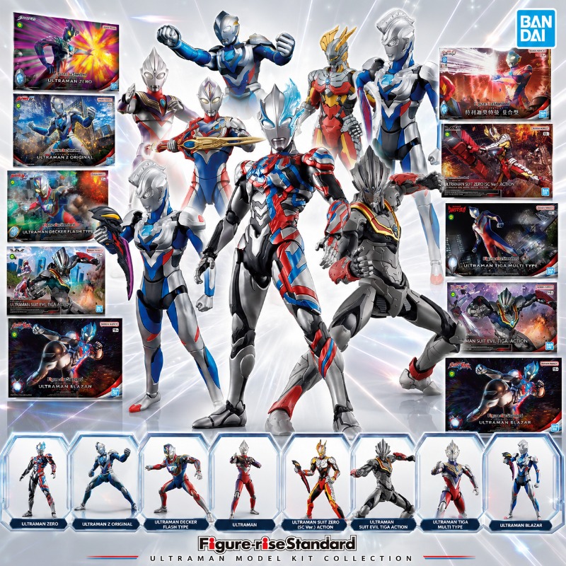 Model Kit Ultraman Zero - 반다이 피규어-라이즈 스탠다드 울트라맨 제로 티가