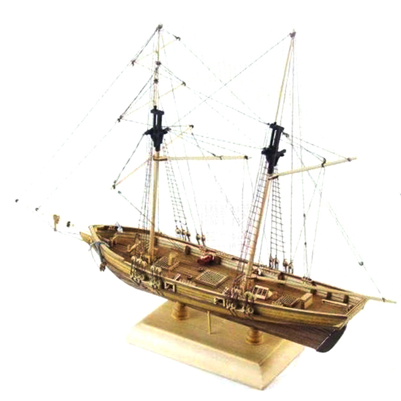 Model Kit Yacht - 1:70 새로운 포트 나무 항해 보트