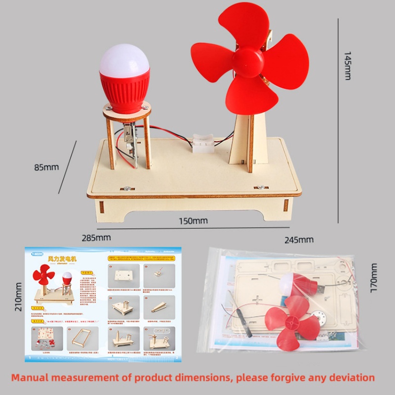 DIY 나무 풍력 터빈 모델 어린이 과학 장난감 조립  - Model Kit Fantasy 리뷰 및 가격